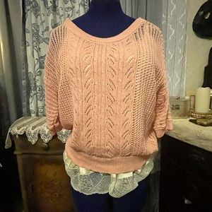 Forever 21 peekaboo cable knit